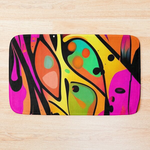 Item preview, Colorful Abstract Psychedelic Splatter Paint Design designed and sold by bandjdesigns.