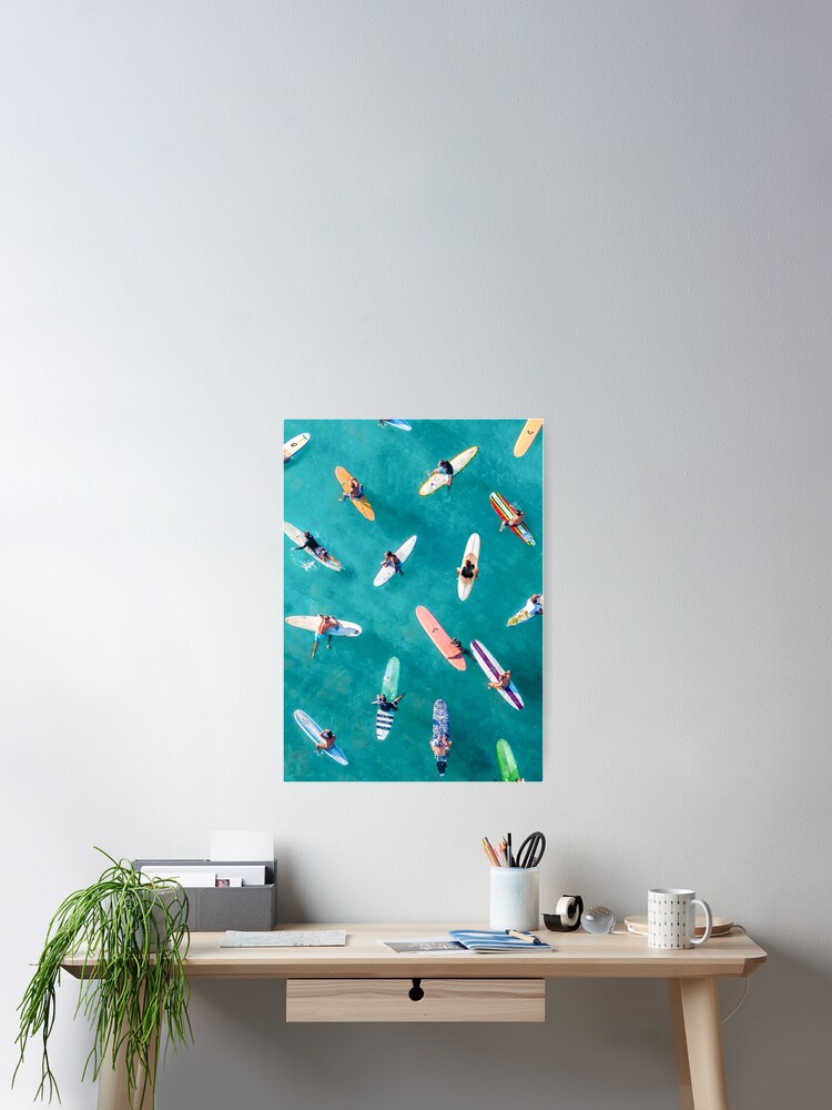 Thumbnail 2 of 3, Poster, Surfers Traffic Jam designed and sold by galdesign.