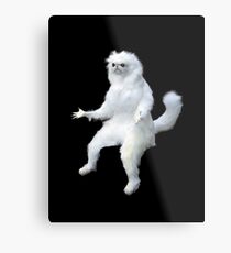 Persian Cat Room Guardian Meme Metal Print