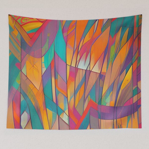 Item preview, Colorful Abstract Geometrical Pattern Design designed and sold by bandjdesigns.