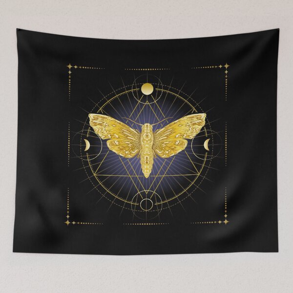 Item preview, Golden Moth Symbol of Inner Wisdom designed and sold by devaleta.