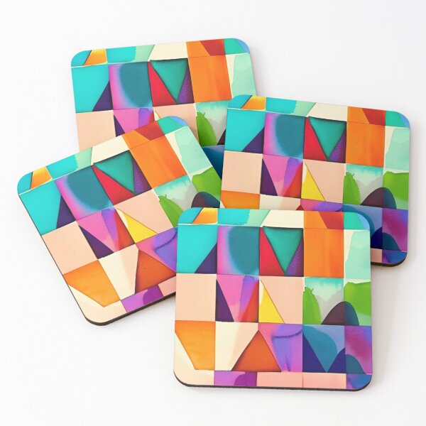 Item preview, Colorful Abstract Geometrical Pattern Design designed and sold by bandjdesigns.