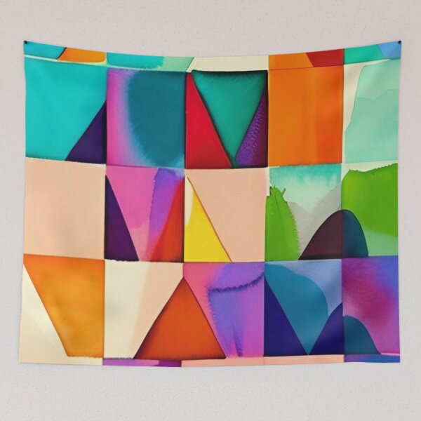 Item preview, Colorful Abstract Geometrical Pattern Design designed and sold by bandjdesigns.