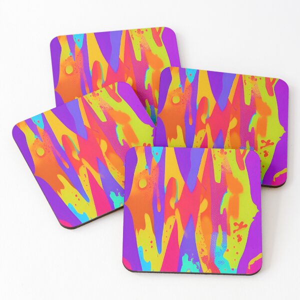 Item preview, Colorful Abstract Psychedelic Splatter Paint Design designed and sold by bandjdesigns.
