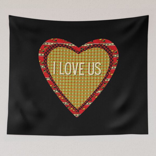 Item preview, I LOVE US Valentine's Day Design 3 for the Young and Patterned Heart and Love Collectors designed and sold by tranquilbeach.