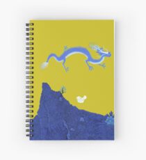 Blue Dragon and Mountain Spiral Notebook