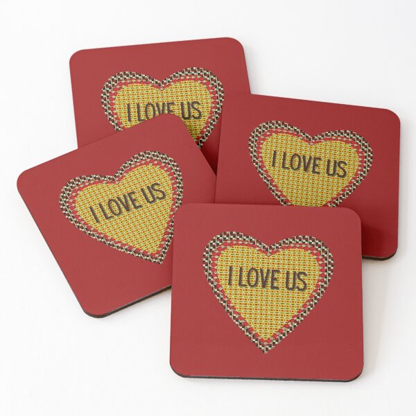 Item preview, I LOVE US Valentine's Day Design 4 for the Young and Patterned Heart and Love Collectors designed and sold by tranquilbeach.