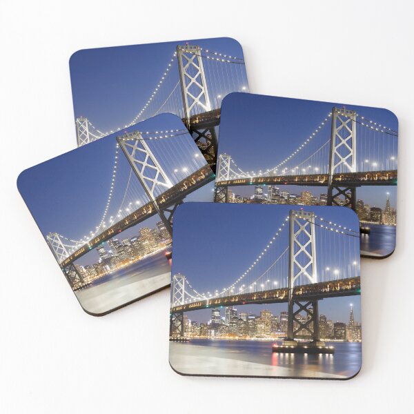 Item preview, Blue Hour over San Francisco Bay Bridge and Waterfront designed and sold by yhelfman.