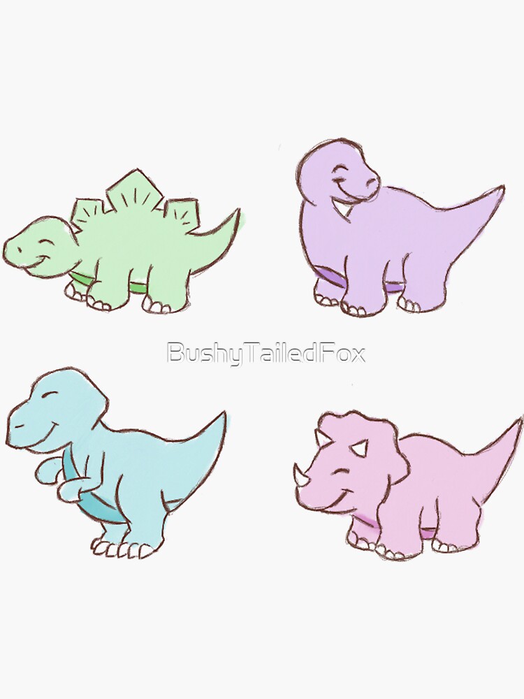 Dinosaurios  Dinosaur stickers, Dinosaur illustration, Aesthetic