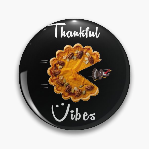 Artikelvorschau, Thankful Vibes Turkey laufen Thanksgiving PIE Smile Face lustig entworfen und verkauft von ArtByMigdad.