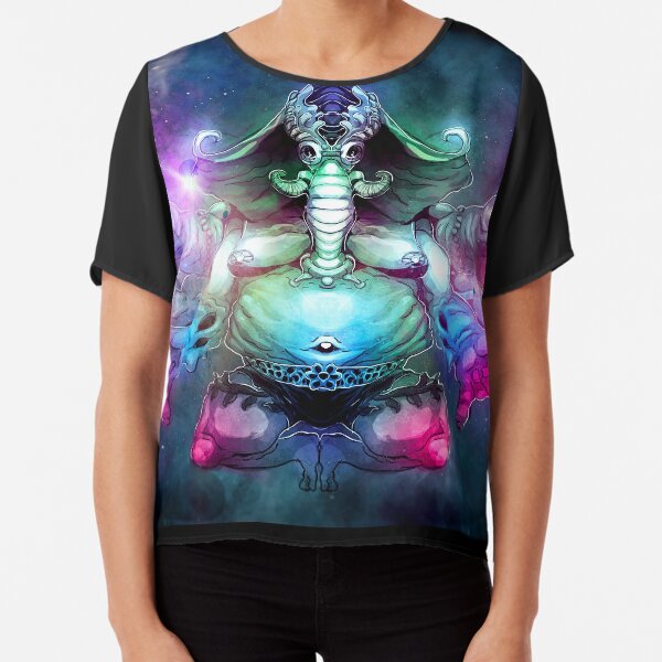 SPACE ELEPHUNT Chiffon Top