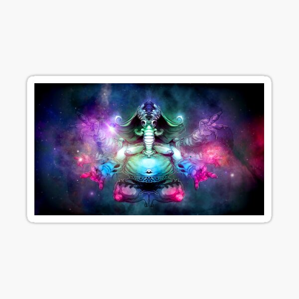 SPACE ELEPHUNT Sticker
