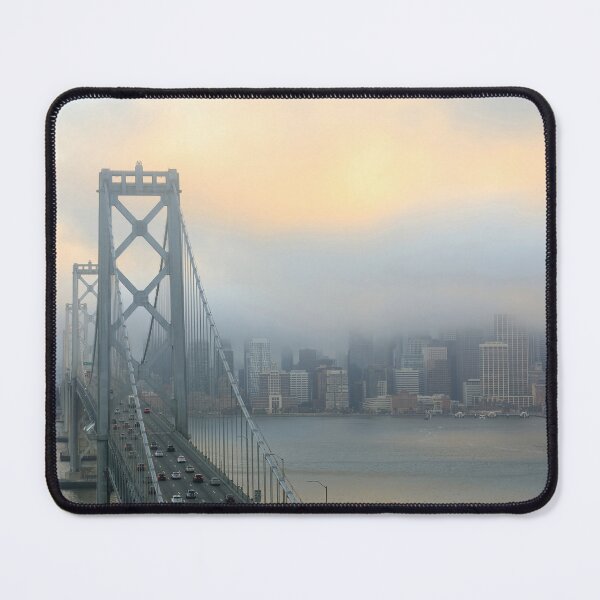 Item preview, Foggy Summer Sunset over San Francisco Bay Bridge and Waterfront designed and sold by yhelfman.