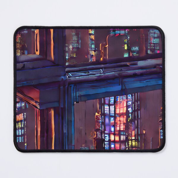 Item preview, Cyberpunk City Nights - Seamless Pattern designed and sold by Chubuter.