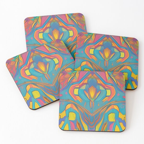 Item preview, Colorful Abstract Psychedelic Splatter Paint Design designed and sold by bandjdesigns.