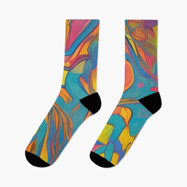 Item preview, Colorful Abstract Psychedelic Splatter Paint Design designed and sold by bandjdesigns.