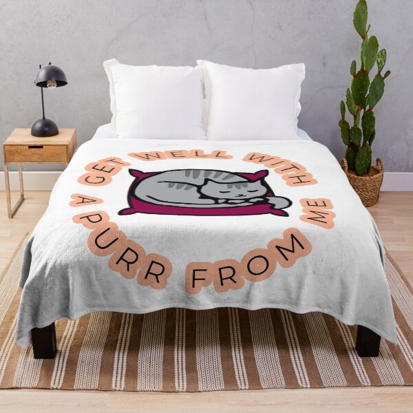 Item preview, Get well with a purr from me Cat designed and sold by Fresh-Style.