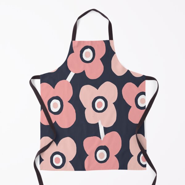 Item preview, Modern Scandi Garden in Navy and Pink designed and sold by Deutschic.
