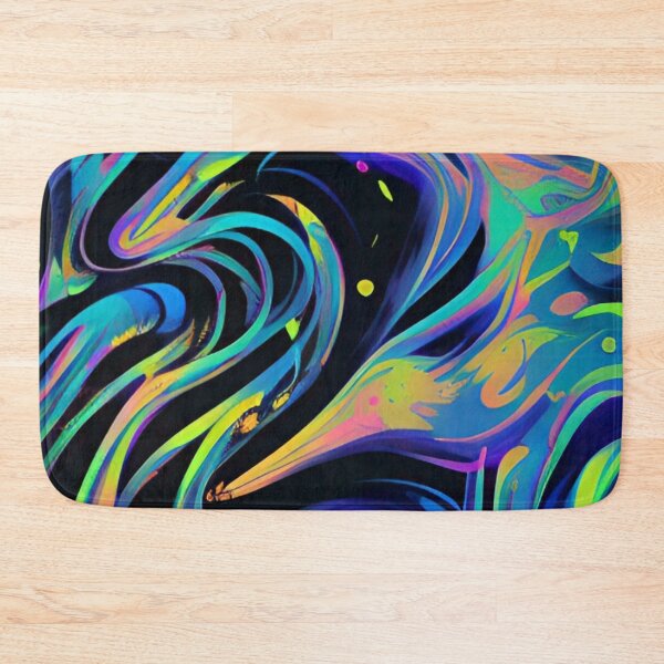 Item preview, Colorful Abstract Psychedelic Splatter Paint Design designed and sold by bandjdesigns.