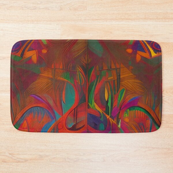 Item preview, Colorful Abstract Psychedelic Geometrical Splatter Paint Pattern Design designed and sold by bandjdesigns.