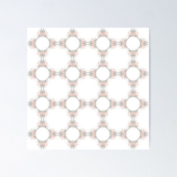 Item preview, Pretty delicate modern abstract pink seamless pattern floral designed and sold by HappyVibesAlert.