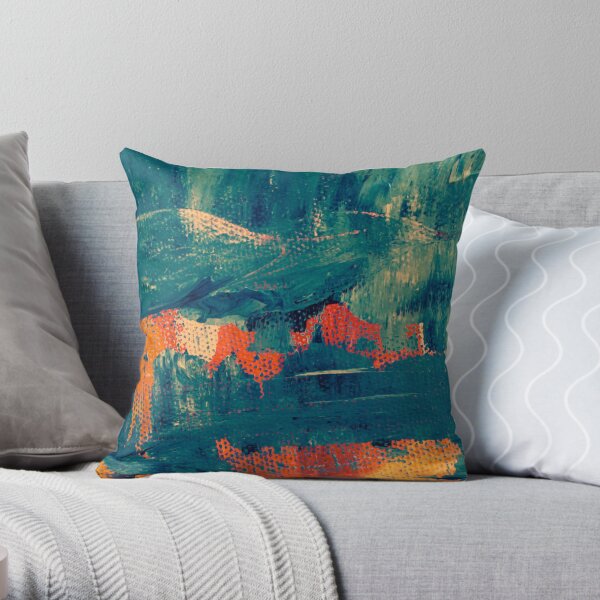 Turquoise and orange clearance pillows