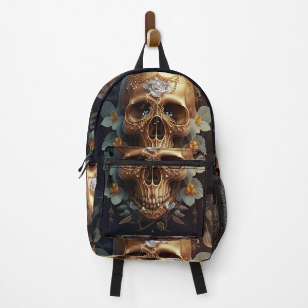 Item preview, Golden and botanic skull #0012 designed and sold by Anas Xenophon.