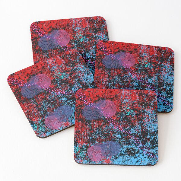 Item preview, Grunge Texture Abstract Art - Colorful Maximalism Color Splash designed and sold by humnoo.