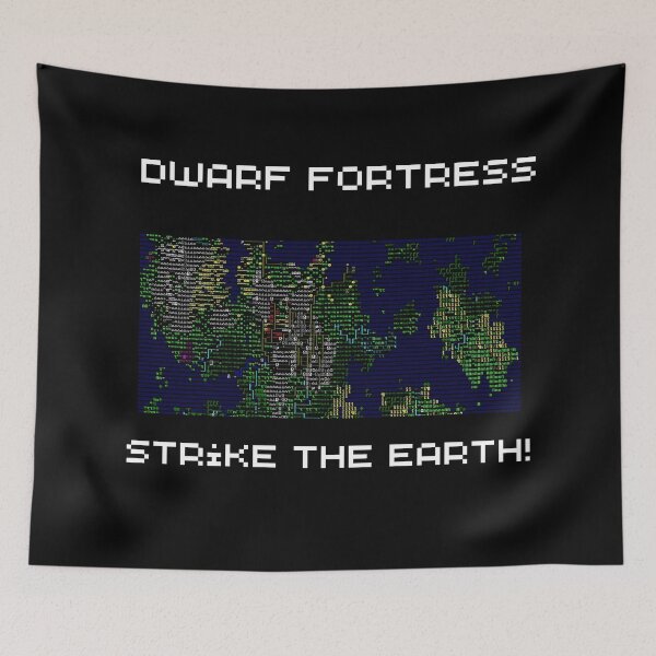 Item preview, Strike the earth! Dwarf Fortress map  designed and sold by CuteHigh01.
