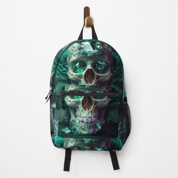 Item preview, Emerald and botanic skull #001 designed and sold by Anas Xenophon.
