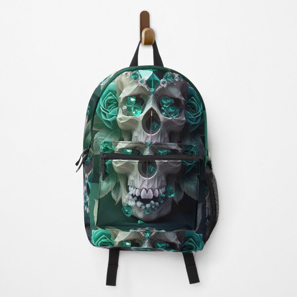 Item preview, Emerald and botanic skull #003 designed and sold by Anas Xenophon.