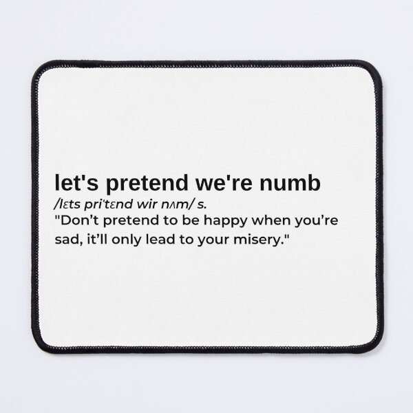 Item preview, Let's Pretend We're Numb by XXXTentacion designed and sold by RapLyricsStore.