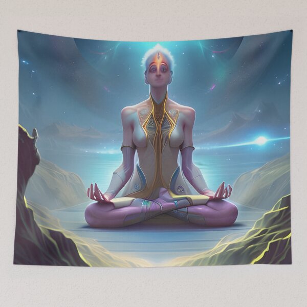 Item preview, Alien Meditation designed and sold by ExploreDarkness.