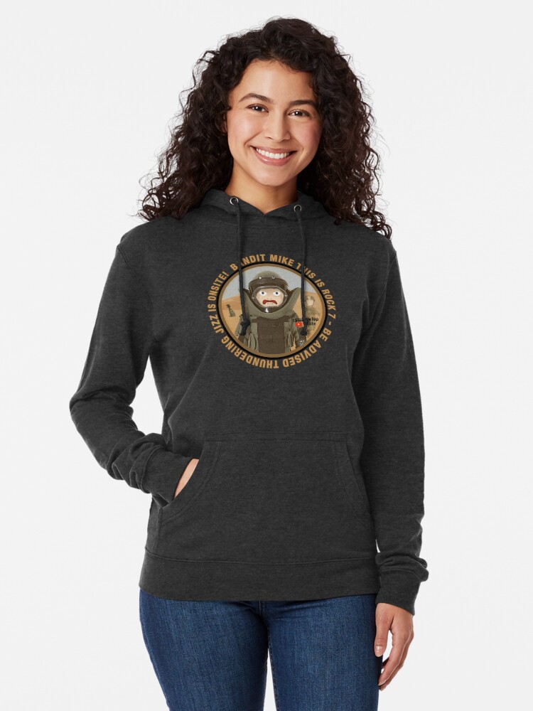 Alternate view of THUNDERING JIZZ IS ONSITE Lightweight Hoodie
