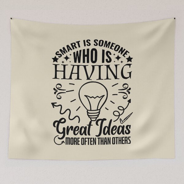 Item preview, Smart Is Someone Who Is Having... (Black, Alternative Version) designed and sold by TextAndVectors.