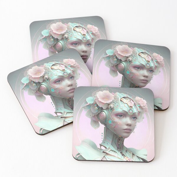 Item preview, Portrait in Pastel Colors of A Fractal Robot designed and sold by Daniel Leighton.