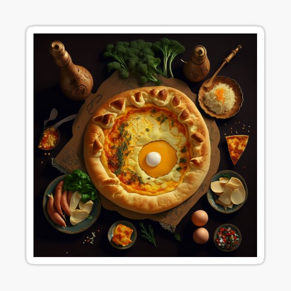 Item preview, georgian tradition food,acharuli khachapuri designed and sold by Sophiatsitaart.