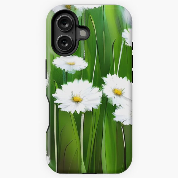 Item preview, White flowers growing in grass designed and sold by gramizzia.