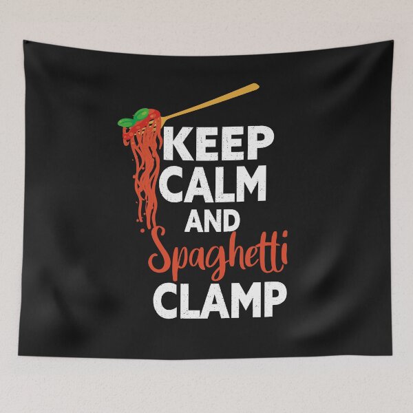 Item preview, Keep Calm And Spaghetti Clamp designed and sold by zemama.