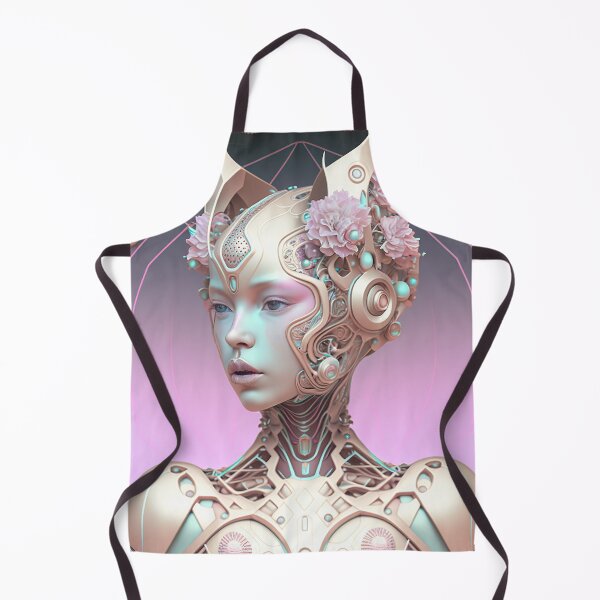 Aperçu de l'œuvre Portrait aux couleurs pastel d'un robot fractal créée et vendue par Daniel Leighton.