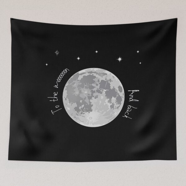 Item preview, aesthetic to the moon and back inspirational quotes and expressions designed and sold by Manou-S.