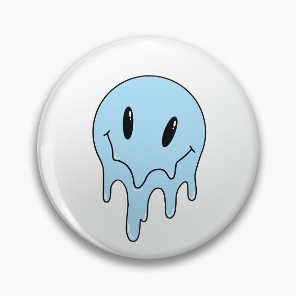 Item preview, Light blue melting smiley designed and sold by jennaiscooler.