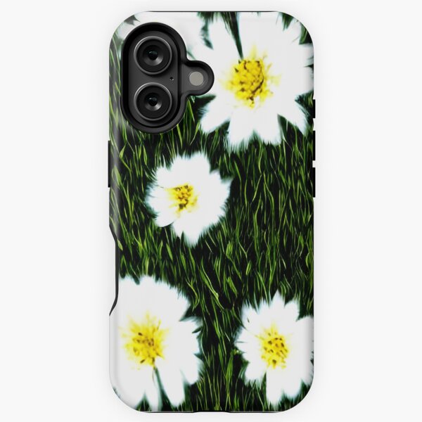 Item preview, White flowers growing in grass designed and sold by gramizzia.