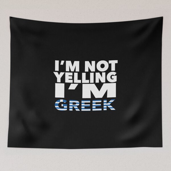 Item preview, Greek present - i'm not yelling, i'm Greek - Greek gifts - Greek flag - Greek Gift - Greek Decor designed and sold by babaorum.