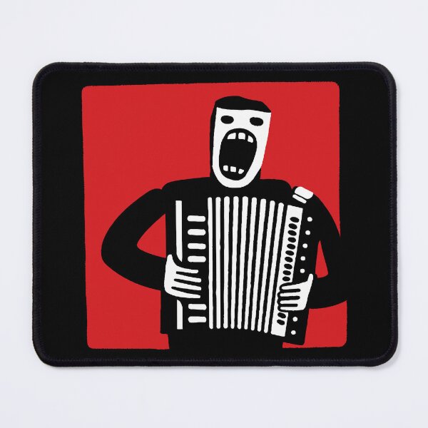 Item preview, another loudly screaming accordion player designed and sold by close-up.biz.