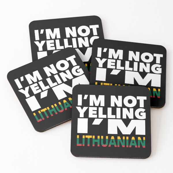 Item preview, Lithuanian present - i'm not yelling, i'm Lithuanian - Lithuanian gifts - Lithuanian flag - Lithuanian Gift - Lithuanian Decor designed and sold by babaorum.