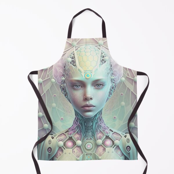 Aperçu de l'œuvre Portrait aux couleurs pastel d'un robot fractal créée et vendue par Daniel Leighton.