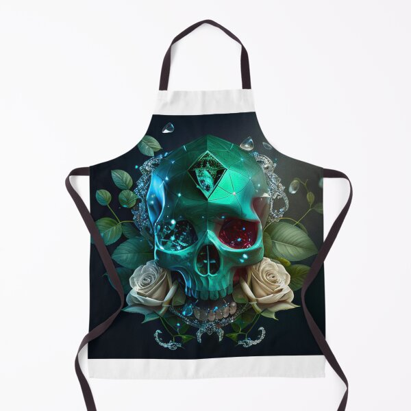 Item preview, Emerald and botanic skull #005 designed and sold by Anas Xenophon.
