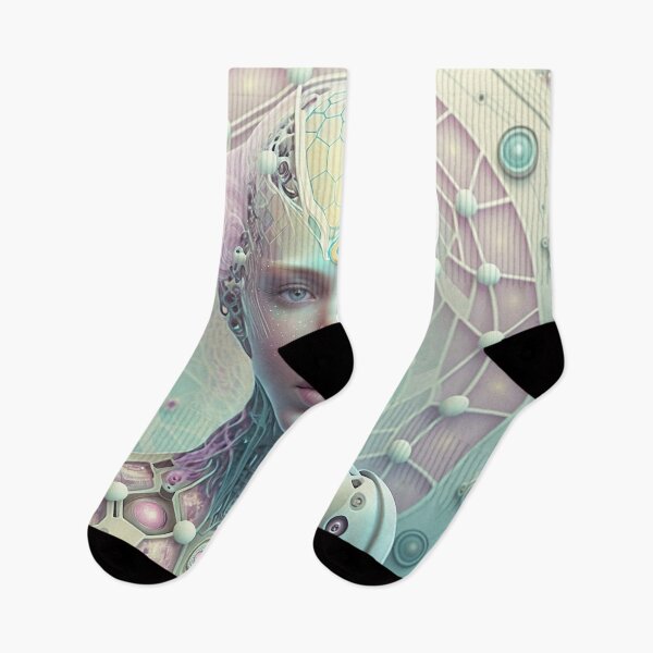 Item preview, Portrait in Pastel Colors of A Fractal Robot designed and sold by Daniel Leighton.