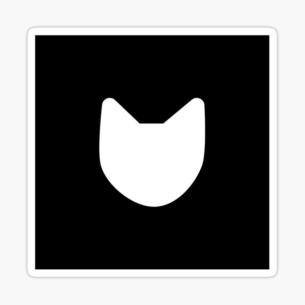 Cats, Cats, Cats (in Black) Sticker